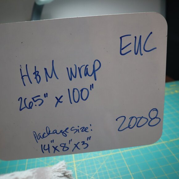 H&M Earth Blanket Shawl Beige Boho Goblincore‎ Rustic Farmhouse Country Cottage - Picture 12 of 13